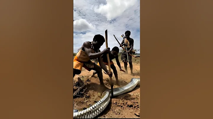 Traditional Snake Hunting by Hadzabe Tribe – Survival in the Wild