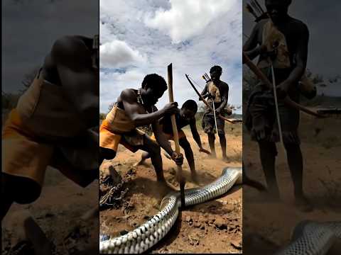 Traditional Snake Hunting By Hadzabe Tribe Survival In The Wild