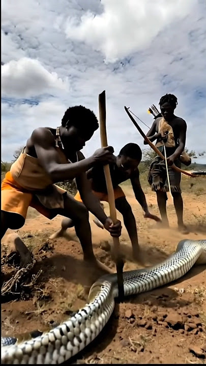 Traditional Snake Hunting by Hadzabe Tribe – Survival in the Wild