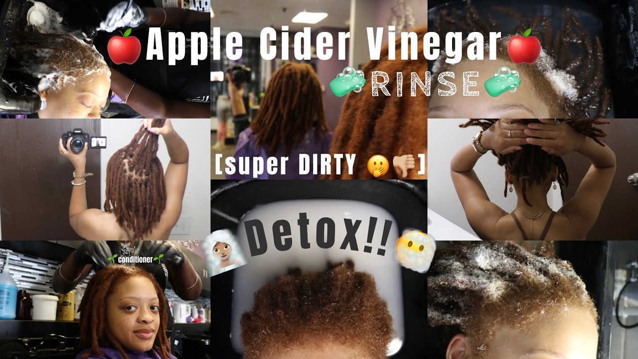 SATISFYING LOC DETOX! Apple Cider Vinegar Rinse “ACV” AMAZING RESULTS salon + tips female