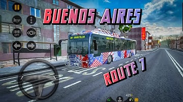 Bus Simulator 2023 | Buenos Aires Route 7 | Best bus Gameplay Walkthrough (Android/IOS) #bestgame