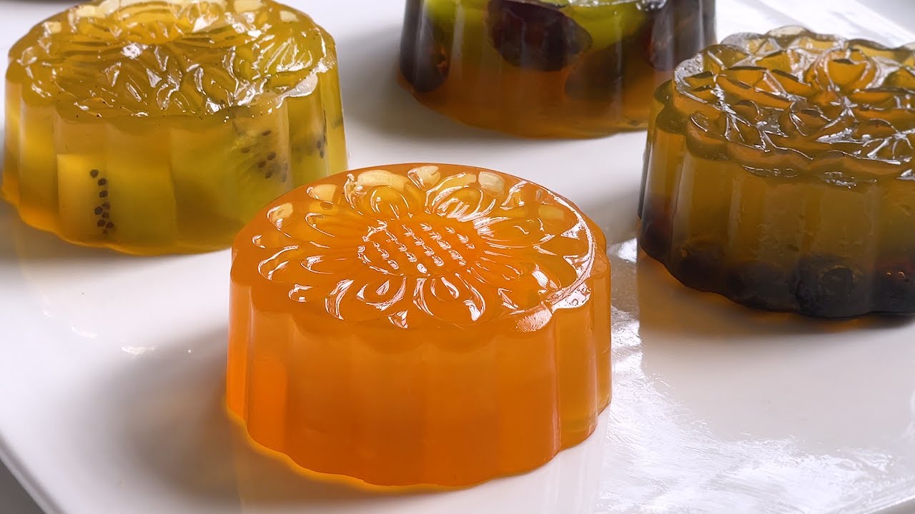 Honey Fruit Tea Agaragar Jelly Mooncake Recipe 蜂蜜水果茶燕菜果冻月饼食谱 YouTube