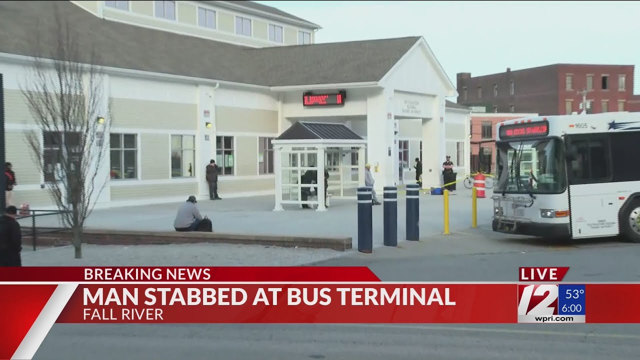 1 arrested after stabbing outside Fall River bus terminal - YouTube