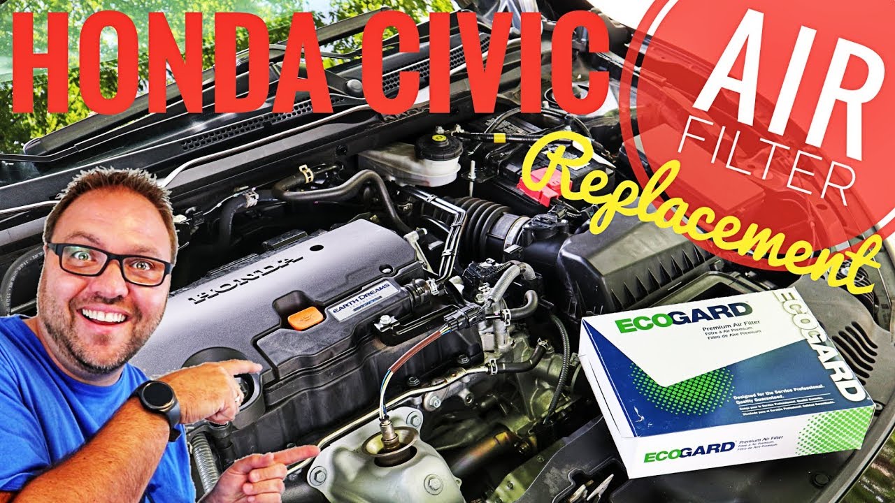 Honda Civic Air Filter Replacement - 2016 2017 2018 2019 2020 2021