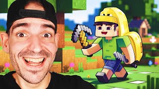 Paso MINECRAFT pero es MI PRIMERA VEZ y me MATA TODOS LOS MOBS 😱😂 JUEGACHUPITA MINECRAFT NOOB