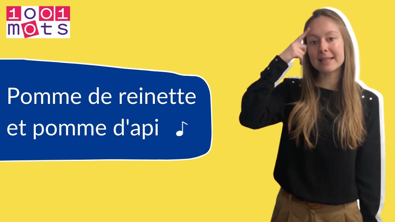 Pomme de reinette et pomme d'api - Comptine à gestes - YouTube