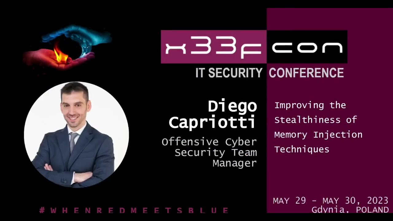 15. Improving the Stealthiness of Memory Injection Techniques by Diego Capriotti