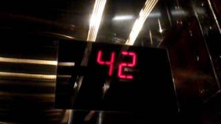 Otis Elevonic 411 High-Speed Elevator @ Millenium Hilton Hotel