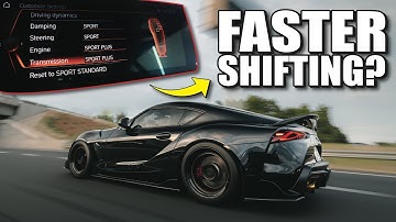 CODING FASTER SHIFTING INTO MY SUPRA! (Bimmercode A90 Sport Plus Function)