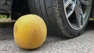 Crushing Crunchy & Soft Things by Car! EXPERIMENT CAR vs Melon