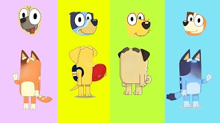 Bluey Wrong Heads Can You Guess Their Bodies? Bluey And Friends