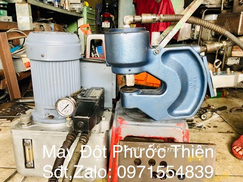 Video MÁY ĐỘT LỖ THỦY LỰC NHẬT BÃI. LH 0971554839 - youtube