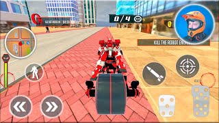 Flying Bat Roobt Bike Gameplay Tricks and Tips - Robot Game screenshot 3