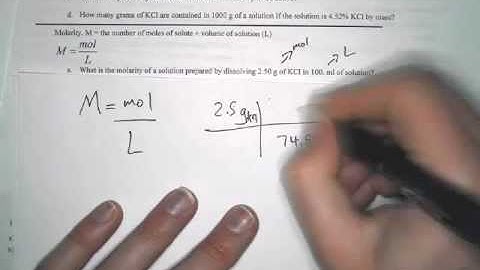 Molality, Mass percent, Molarity and colligative properties