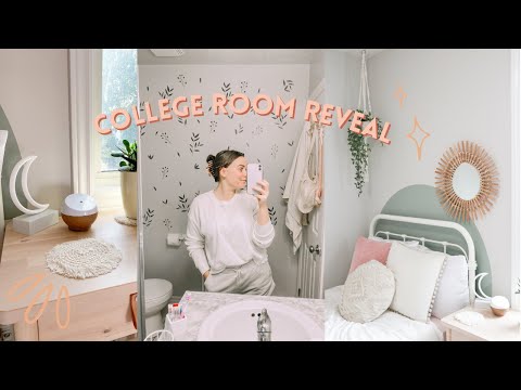 my college room tour & second vaccine vlog