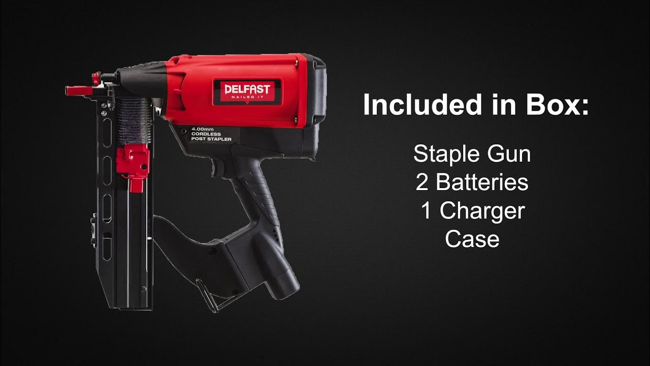 How to use the Cordless Delfast Staple Gun from Bekaert YouTube
