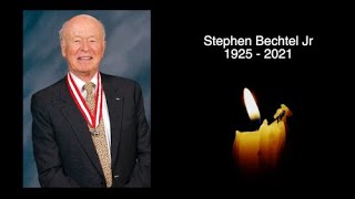 Famous STEPHEN BECHTEL Jr - R.I.P - TRIBUTE TO THE AMERICAN BILLIONAIRE BUSINESSMAN WHO HAS DIED AGED 95 Wealth