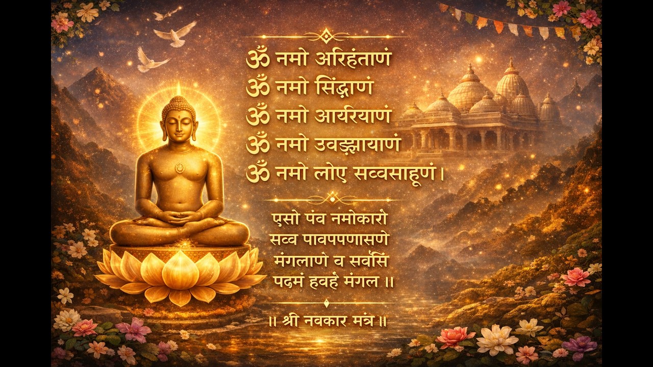 🕉️ JAIN NAVKAR MANTRA KI SHAKTI | Powerful Jain Mantra | Peace, Positivity & Spiritual Energy