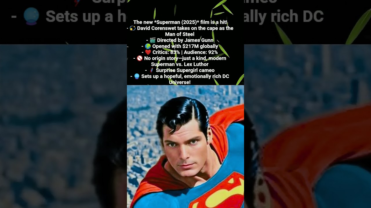 The new *Superman (2025)* film is a hit! 