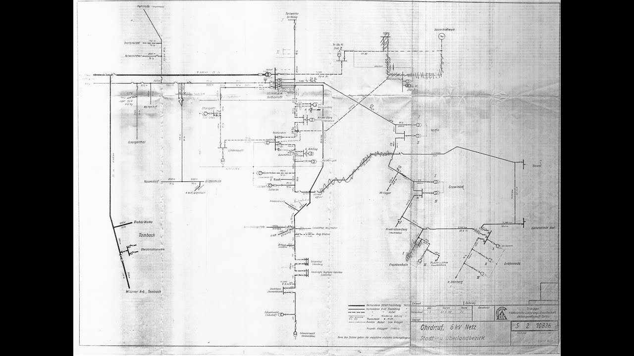 Jonastal Ohrdruf - Wasserkraftwerk unter dem Truppenübungplatz hier der Plan - Mein DANK an Herrn L.