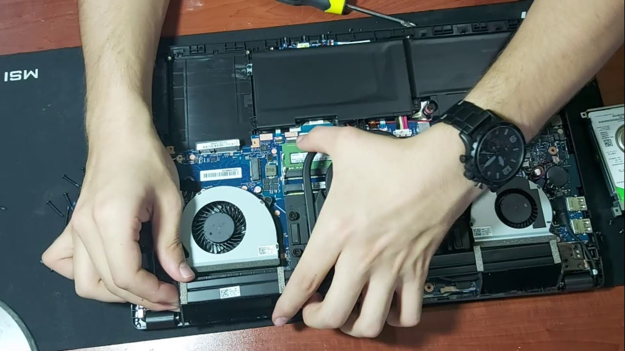 Asus ROG GL702ZC Teardown-Thermal Paste Change-Adding Ram