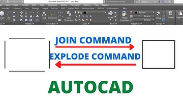 HOW TO USE JOIN AND EXPLODE COMMAND IN AUTOCAD
