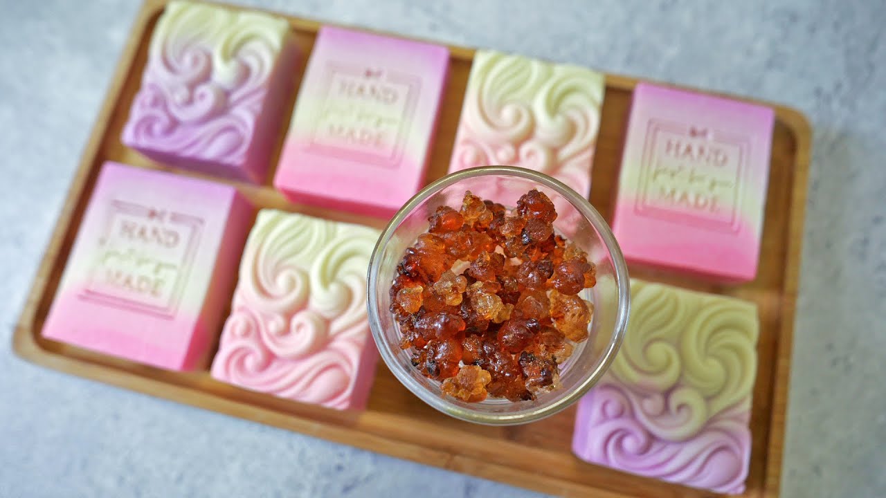 桃膠漸層皂 - how to make peach resin handmade soap with gradient design - 手工皂