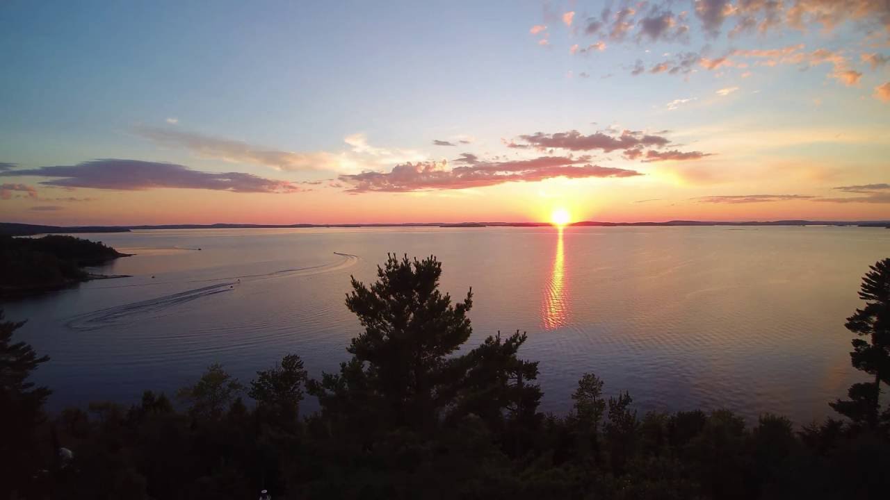 Réservoir Baskatong, Québec, Canada. Drone footage 4k (Yuneec Q500 - 4K)