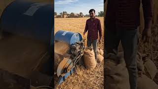 🌾 Wheat Harvesting Machine Amazing Work! 🚜 #WheatMachine #WheatHarvest #FarmingTechnology #Kisan