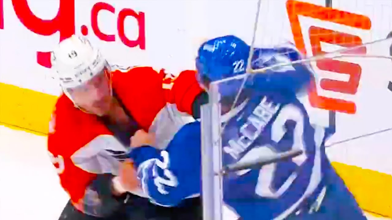 Hathaway Jake McCabe Fight Toronto Maple Leafs vs Philadelphia Flyers 2025 NHL