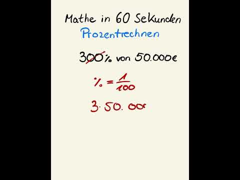 Prozentrechnen! #mathe #mathetipps