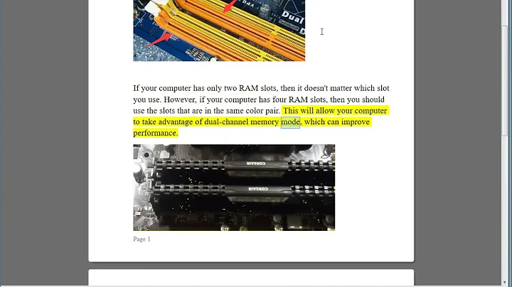 Which RAM slot to use on Windows computer?