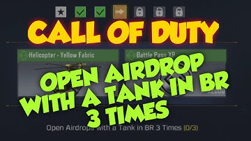 OPEN AIRDROP WITH A TANK IN BR 3 TIMES | CALL OF DUTY MOBILE | ROADKILL | SEASONAL TASK