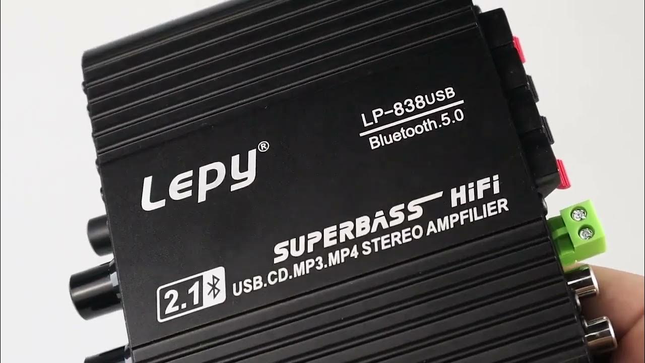 Lepy Audio Amplifier Bluetooth USB HiFi Sound Booster YouTube