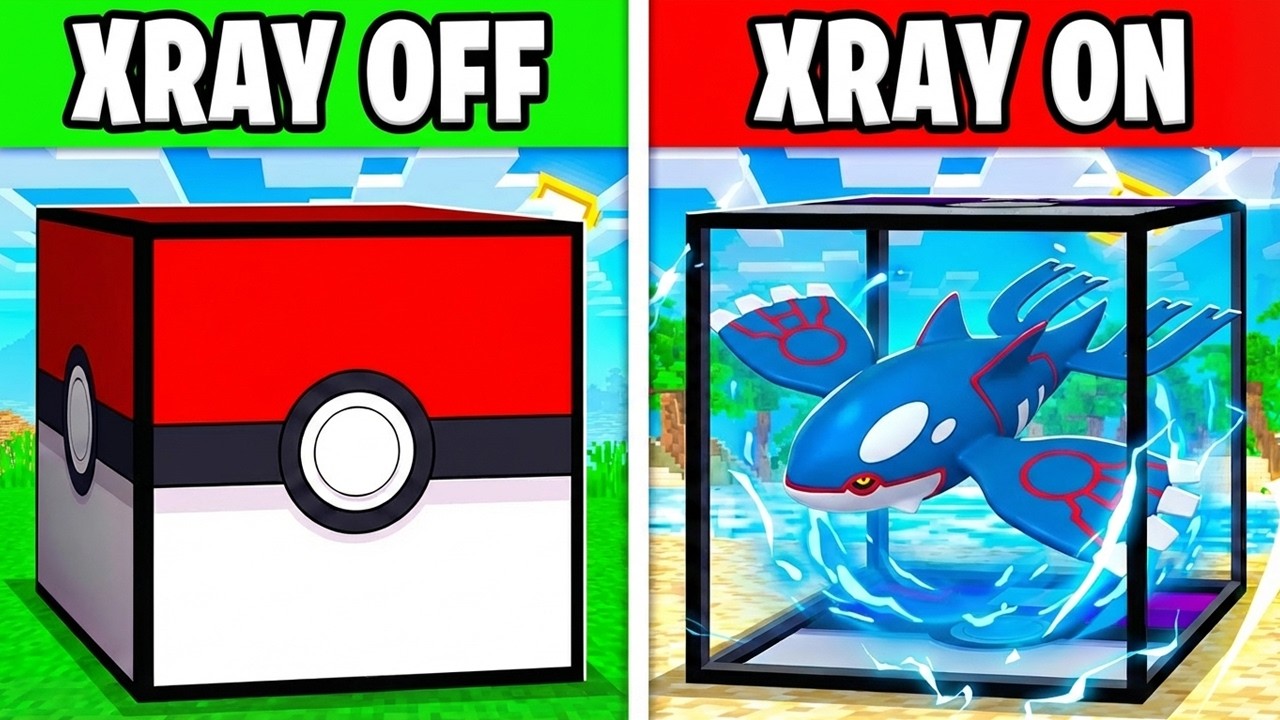Lucky Blocks Decide Our Starter Pokemon But I CHEATED With XRAY!