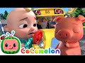 Wheels on the Bus | CoComelon Furry Friends | Animals for Kids