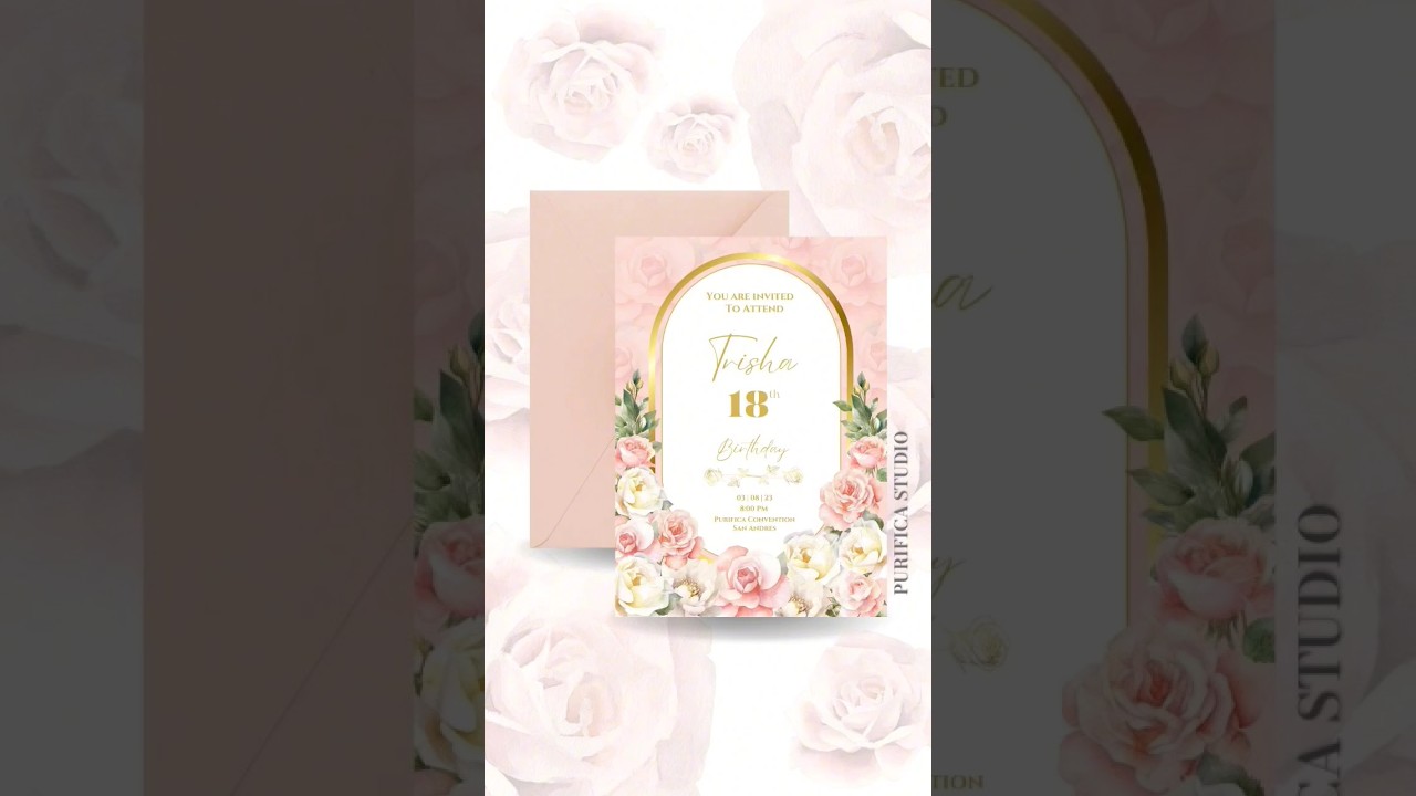 How to make birthday invitation card on canva 