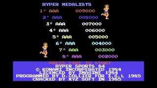 XYZ Soft  - Hyper Sports -  C64  - 1985 screenshot 5