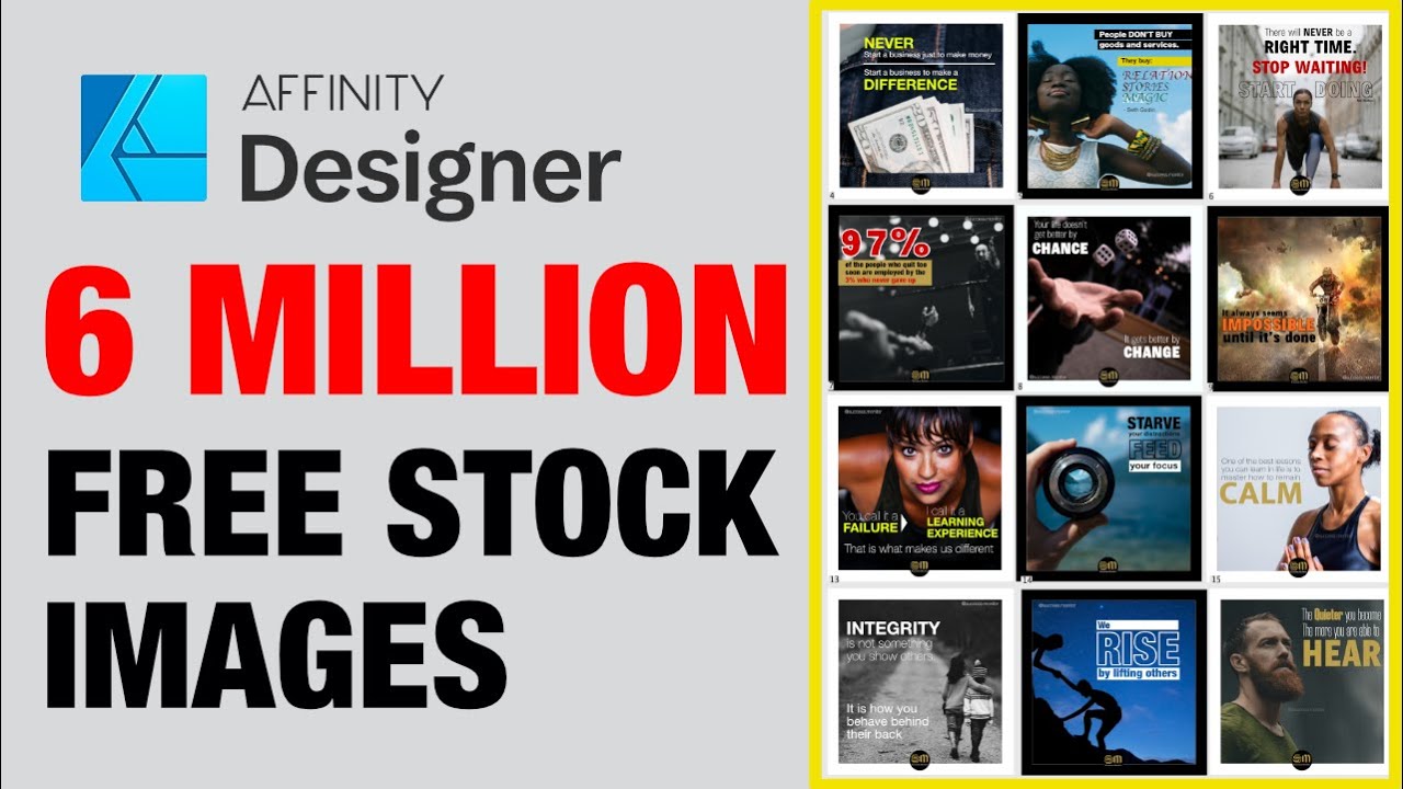 6 million Free stock images in Affinity Designer