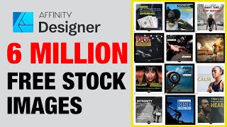 6 million Free stock images in Affinity Designer screenshot 5