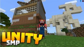 Minecraft PE Unity SMP Episode 4 - XP Farm and a Dinosaur?