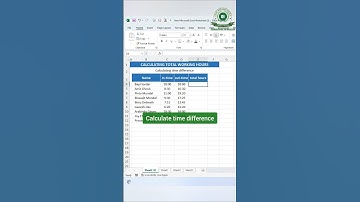 👉 Calculate time difference | Format cells | Amazing tricks of Microsoft Excel |#exceltips #shorts