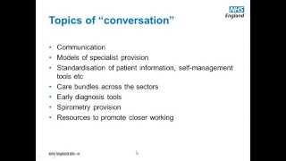 Respiratory Futures webinar - Bridging the gap between specialist and primary care