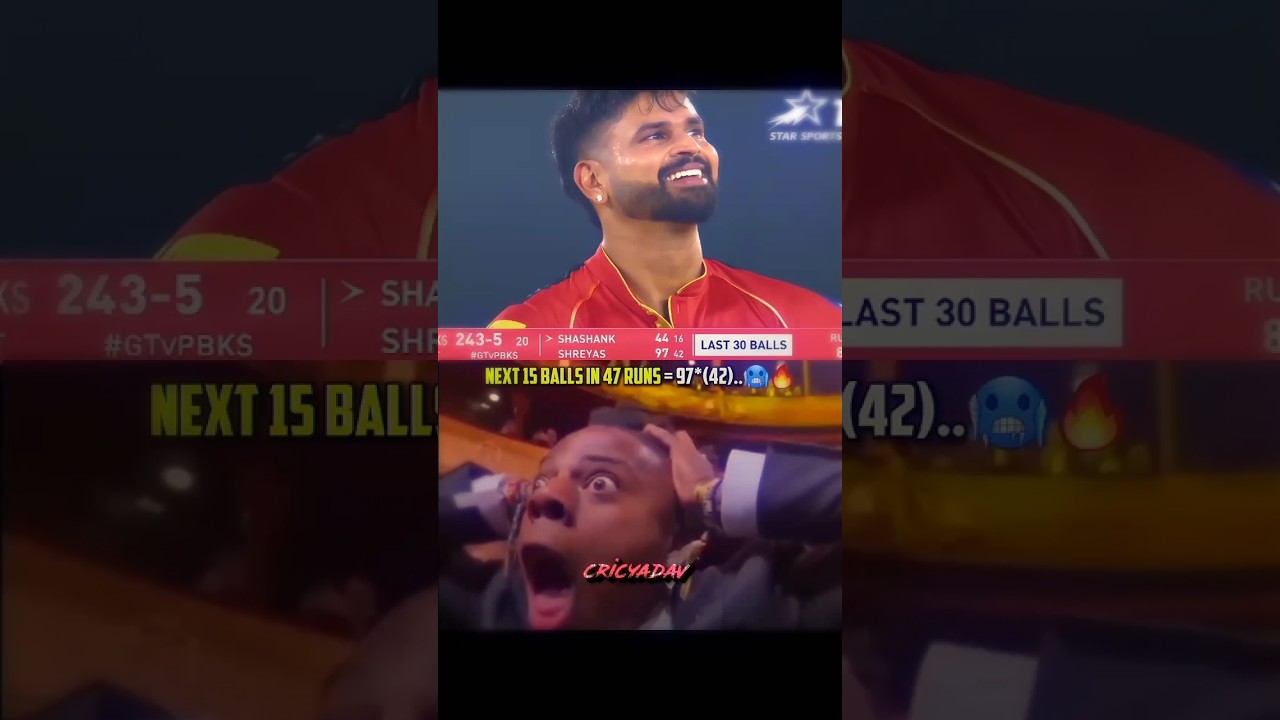 Shreyas Iyer Destructive 97 Runs☠️