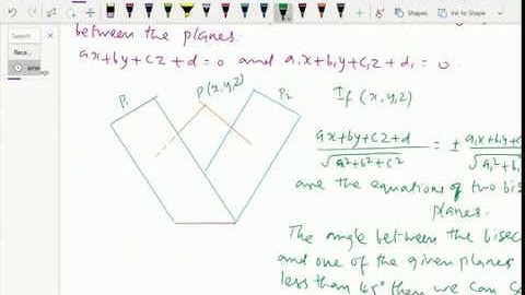 Analytical solid geometry : - ( Bisectors of angle between two planes ) - 36.