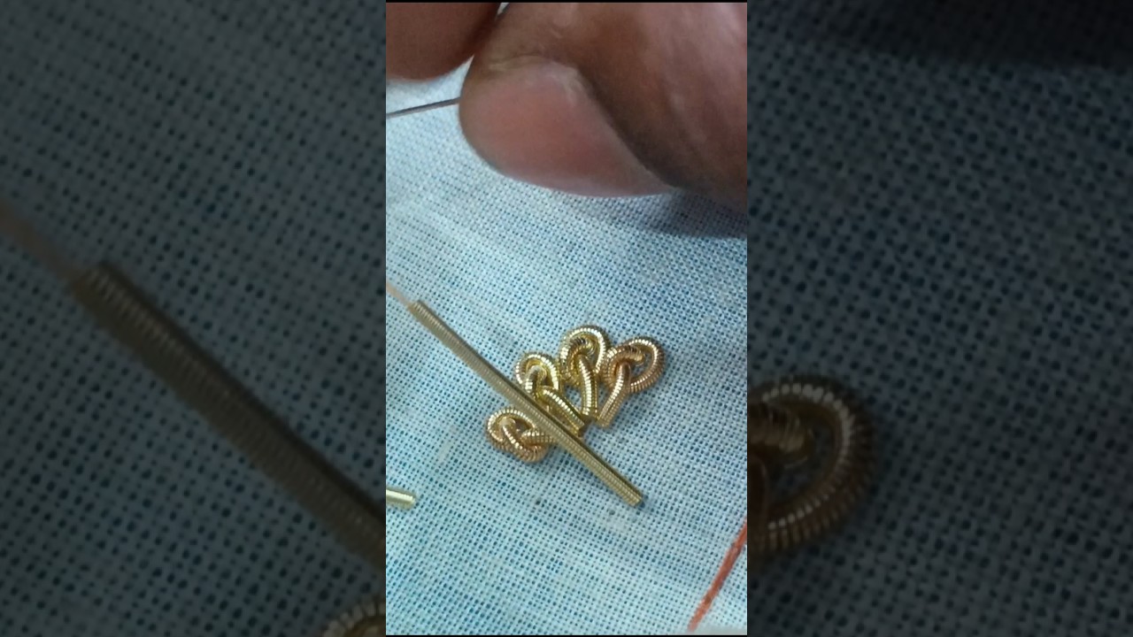 dabka se log taka Sine ka asan tarika 2025 / zardosi French knots stitch tecnic 