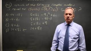 SAT Test 7: Complex numbers - question #3-4