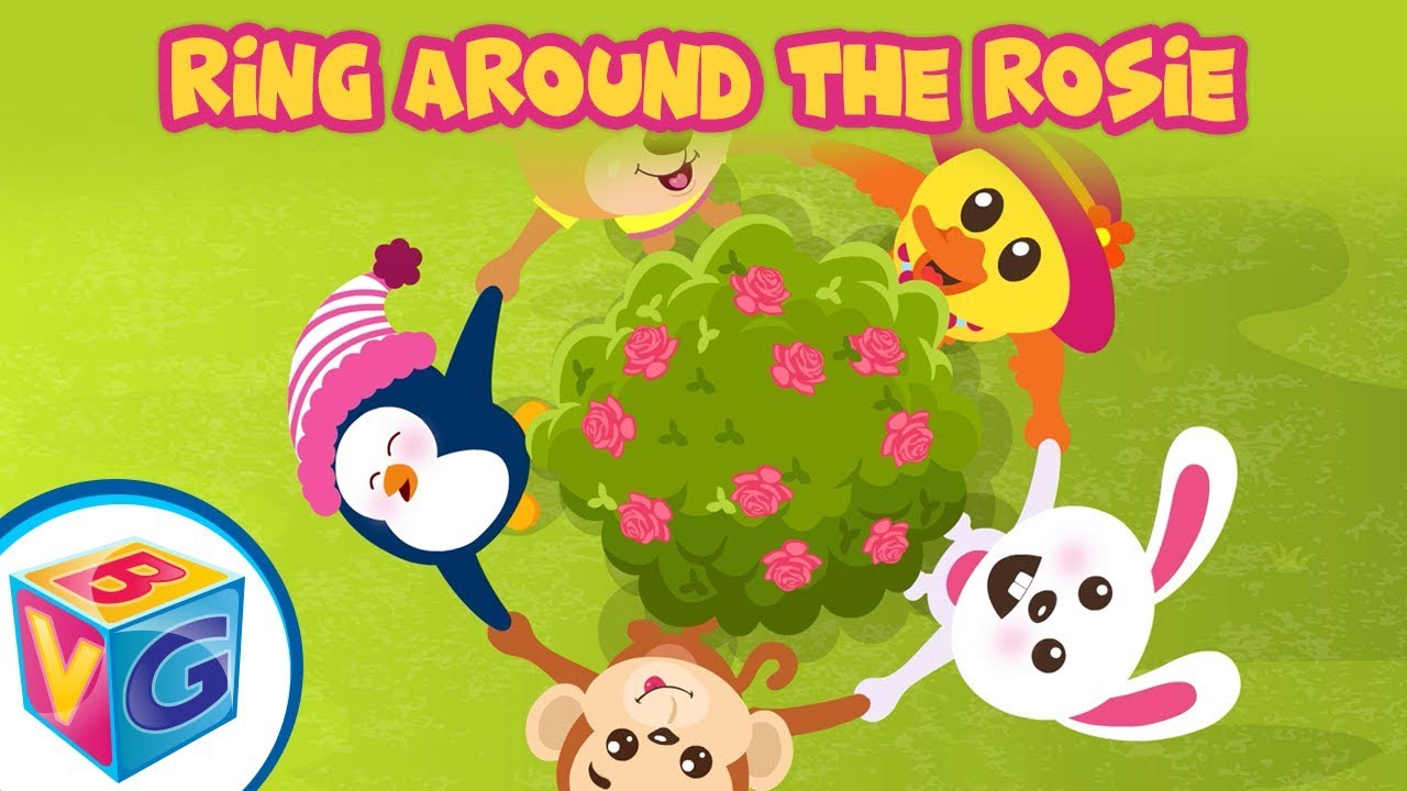 Ring Around The Rosie Nursery Rhyme And Lyrics Youtube