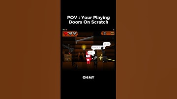 Playing Doors On Scratch... #scratch #doors #roblox #coding #cat