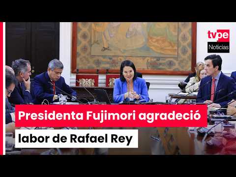 President Keiko Fujimori leads Council of Ministers session at Government Palace